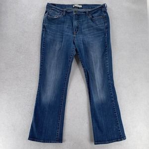 Levis 515 Womens Size 16 M Bootcut Jeans Mid Rise Blue 36X28